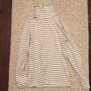 Striped turtleneck